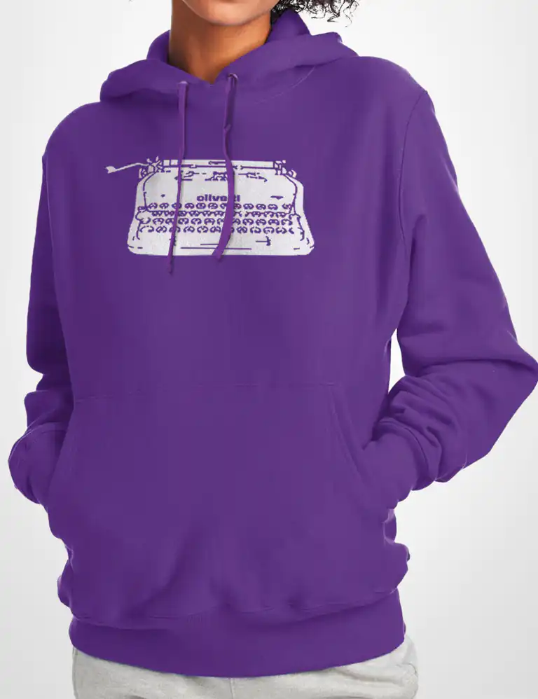 Sudadera Capucha Máquina de Escribir