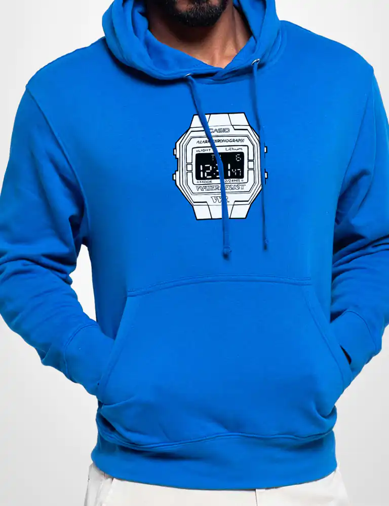 Sudadera Capucha Reloj Casio