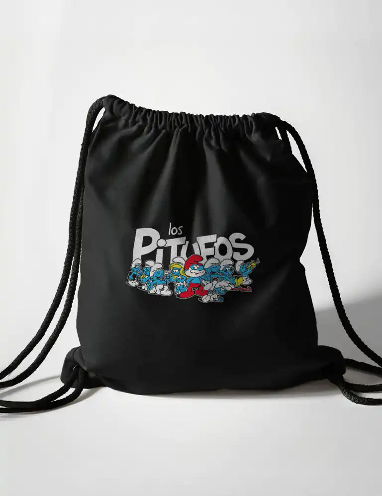 Bolsa Mochila Pitufos