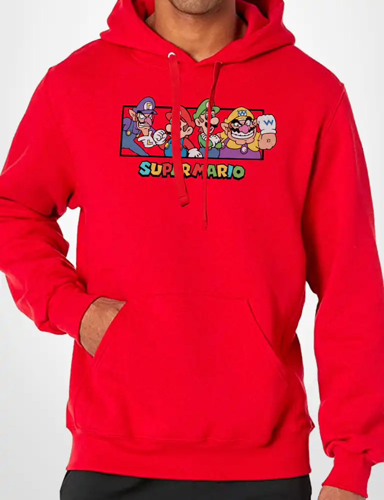 Sudadera Capucha Super Mario