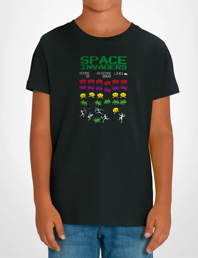 Camiseta Niño Space Invaders Prehistoria