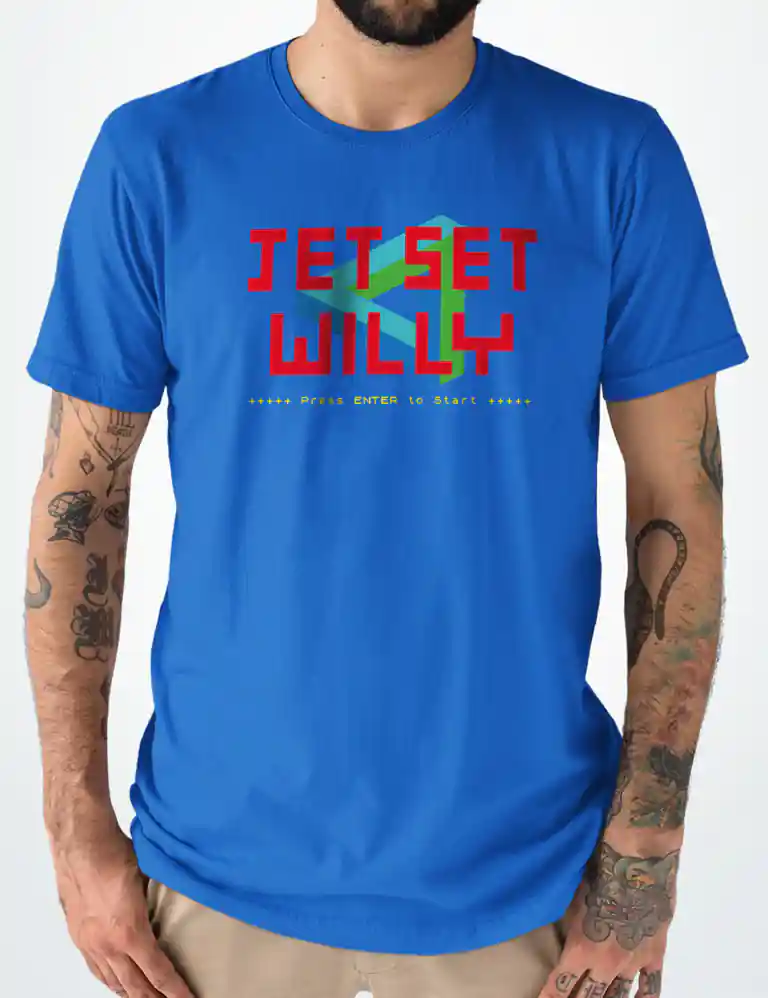 350 JETSET WILLY CAMISETA UNISEX AZULON A
