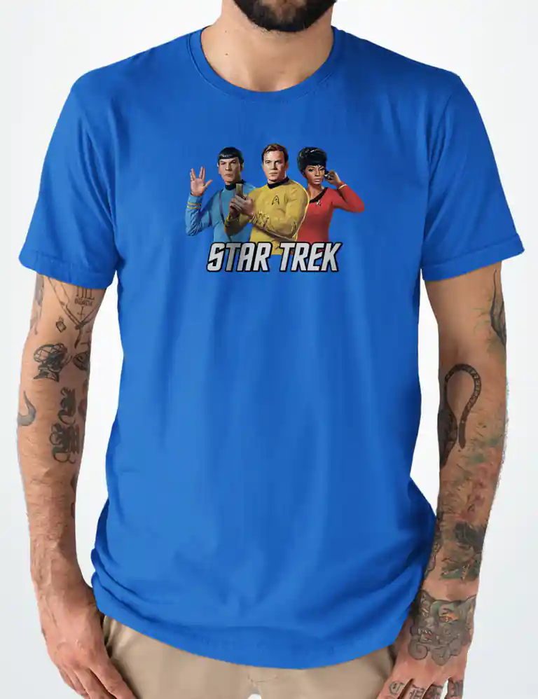 414 STAR TREK CAMISETA UNISEX AZULON A