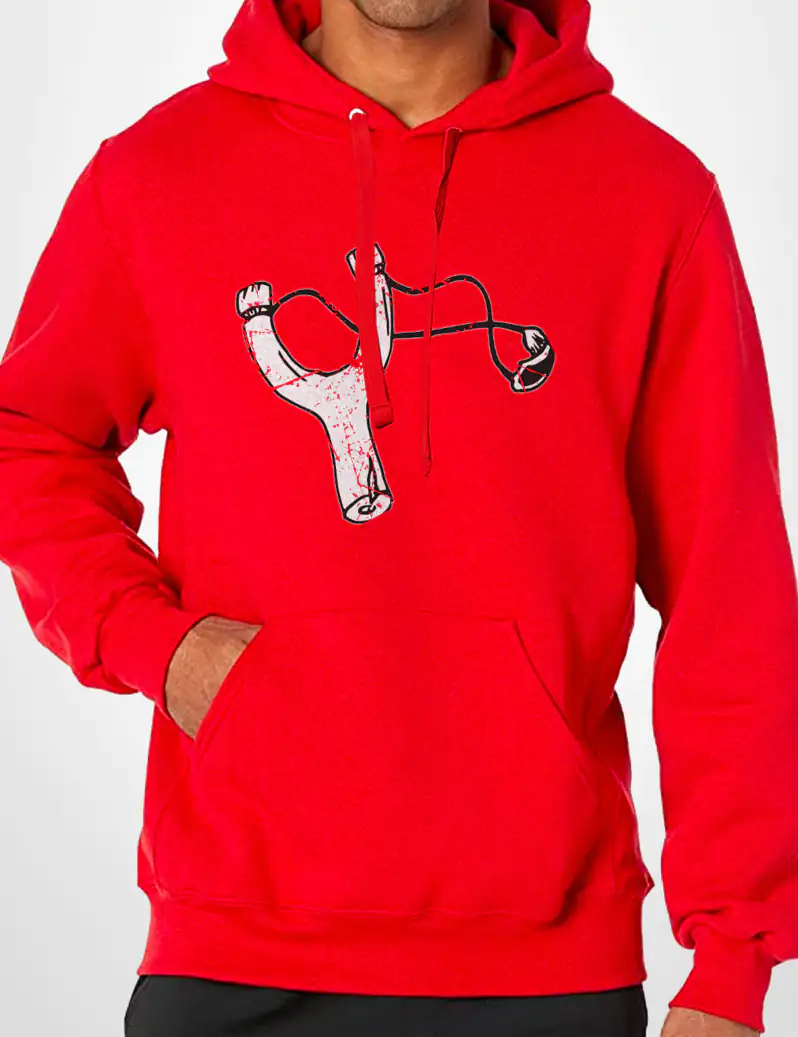 398 TIRACHINAS SUDADERA CAPUCHA ROJO A