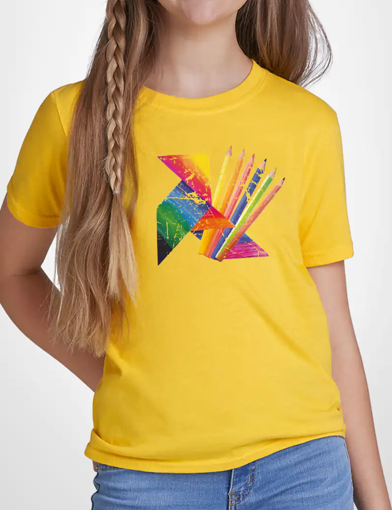415 BLOC DE DIBUJO CAMISETA NINO AMARILLO B