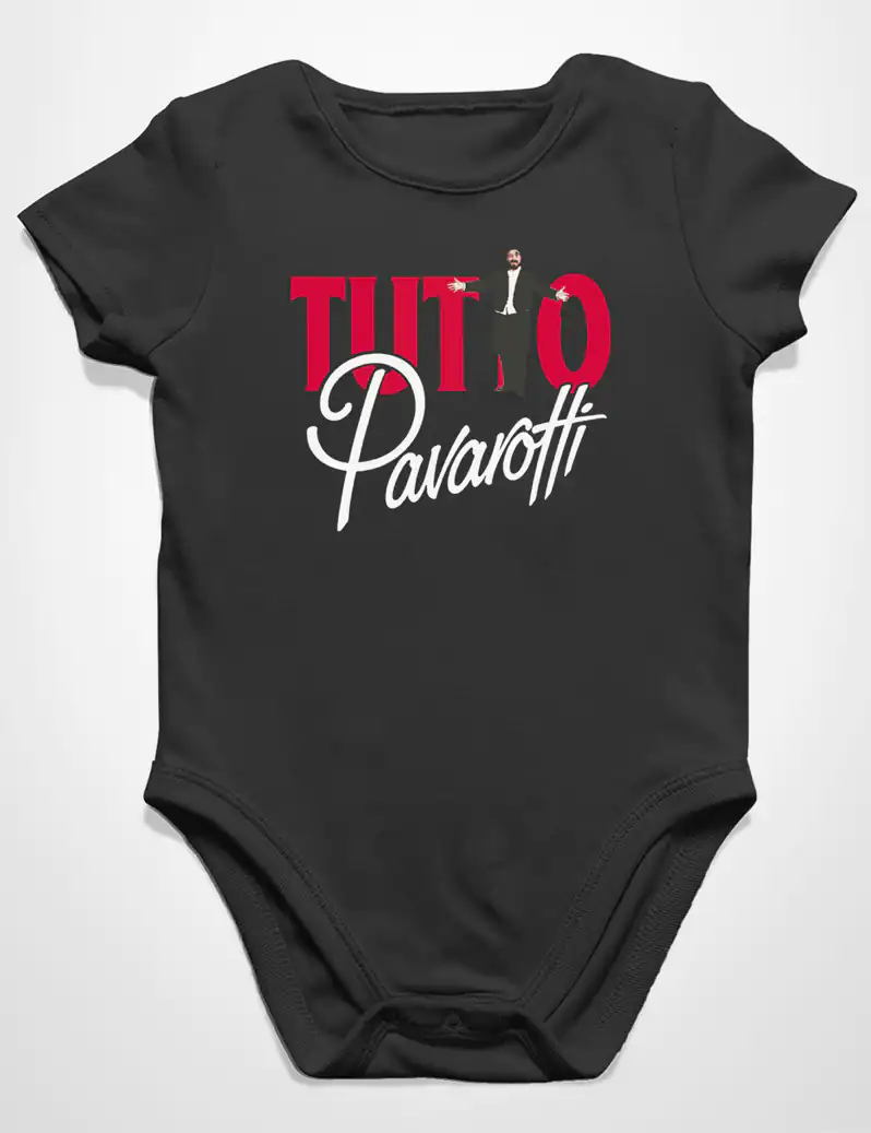 417 TUTTO PAVAROTTI BODY BEBE NEGRO A