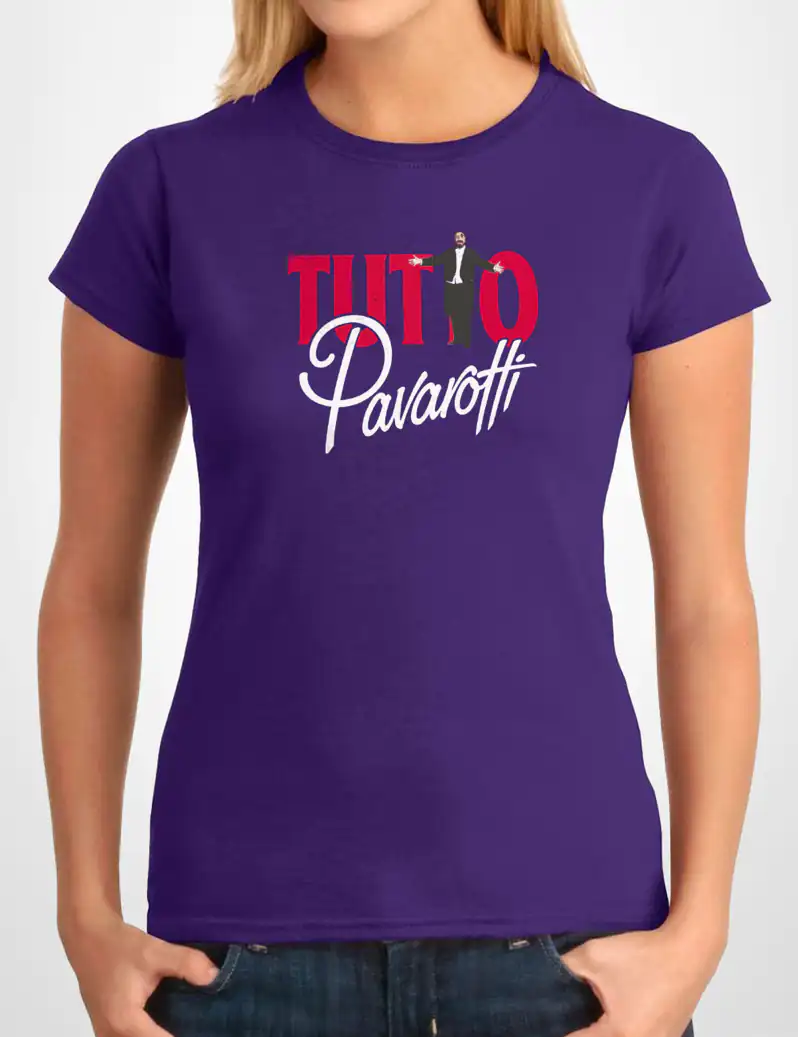 417 TUTTO PAVAROTTI CAMISETA CHICA MORADO A