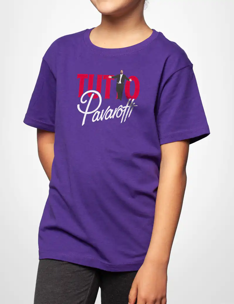 417 TUTTO PAVAROTTI CAMISETA NINO MORADO B
