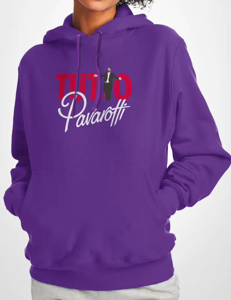 417 TUTTO PAVAROTTI SUDADERA CAPUCHA MORADO A