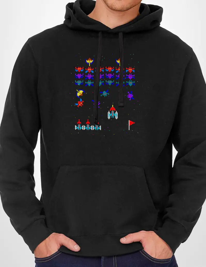 426 GALAGA 2 SUDADERA CAPUCHA NEGRO A