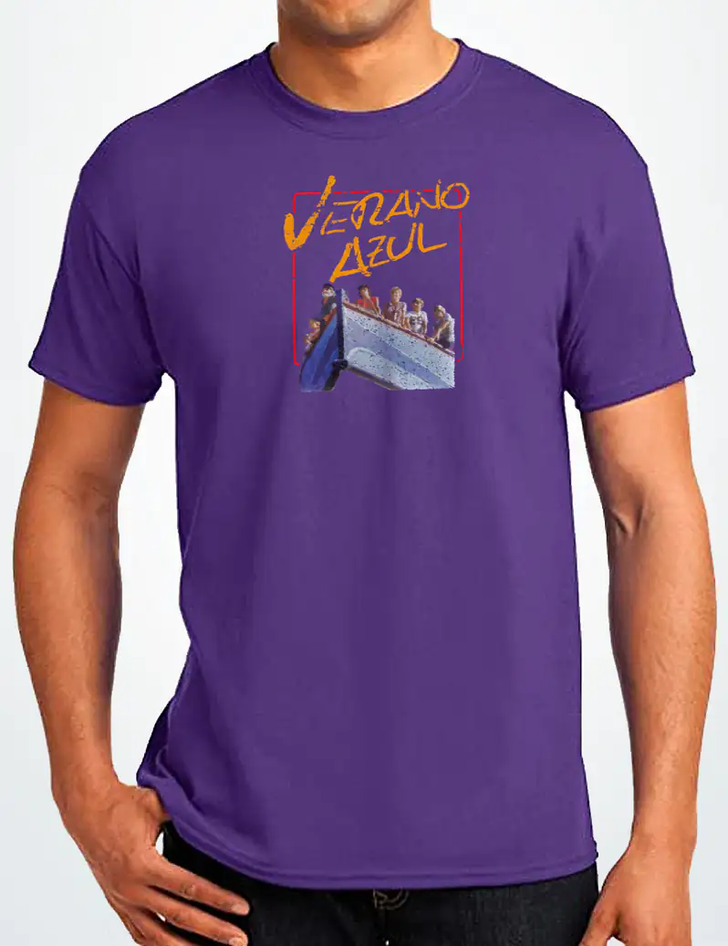 434 VERANO AZUL CAMISETA UNISEX MORADO A