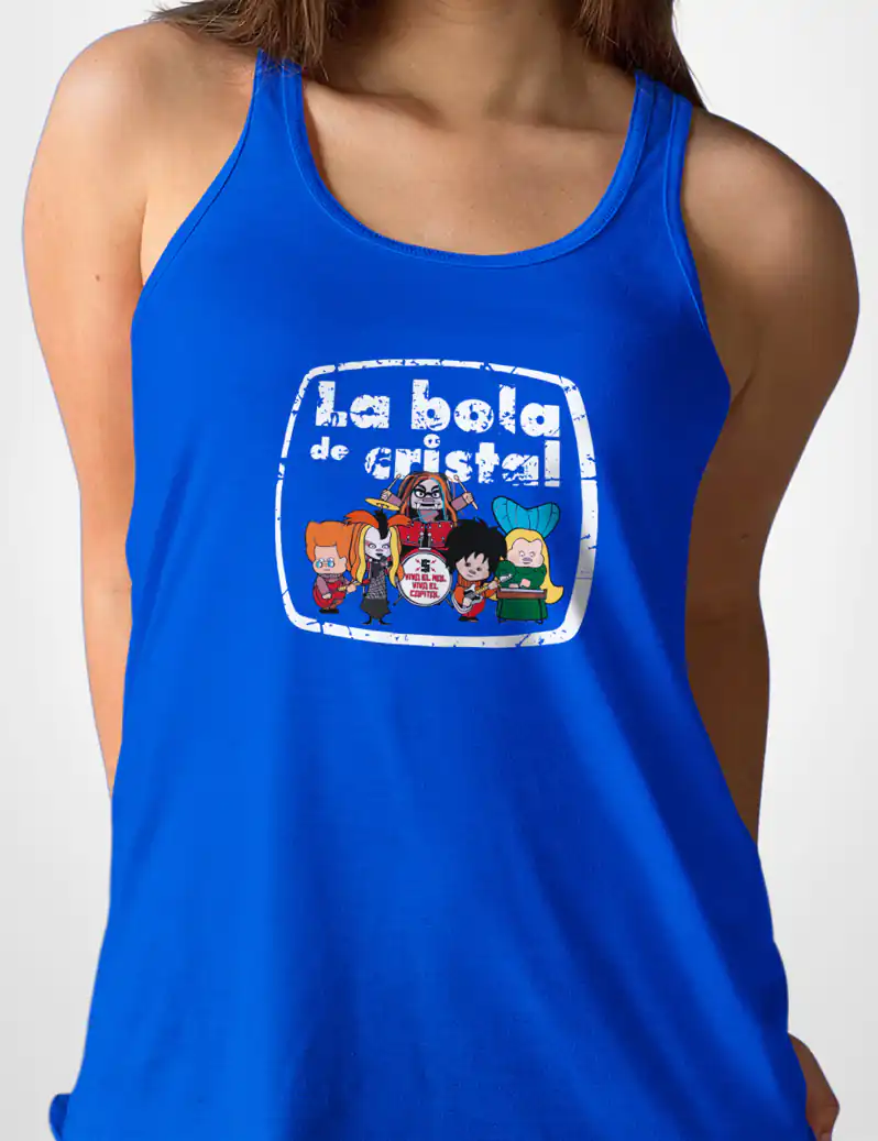 455 LA BOLA DE CRISTAL CAMISETA TIRANTES AZULON A