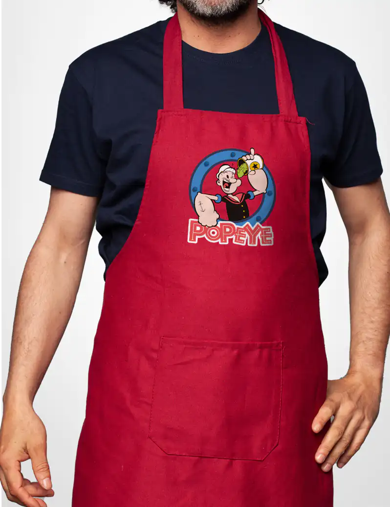 456 POPEYE 2 DELANTAL ROJO A