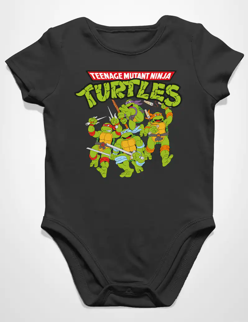 459 TORTUGAS NINJA BODY BEBE NEGRO A