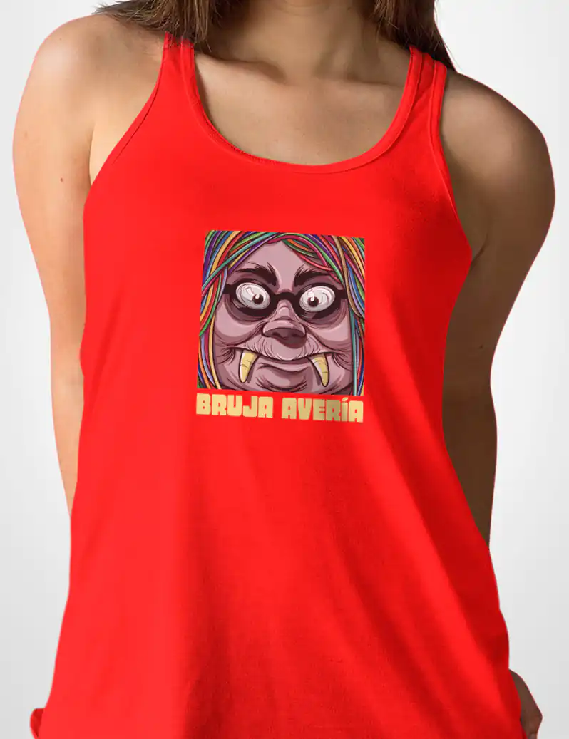 462 BRUJA AVERIA 2 CAMISETA TIRANTES ROJO A