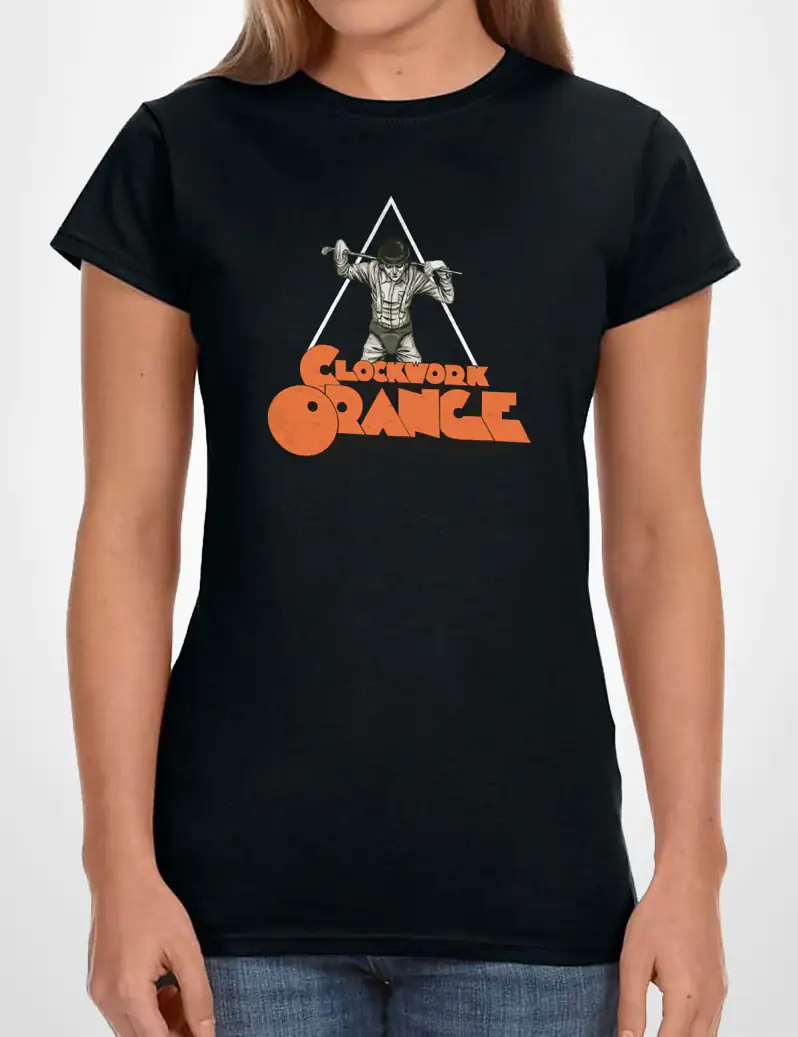 472 LA NARANJA MECANICA 2 CAMISETA CHICA NEGRO A