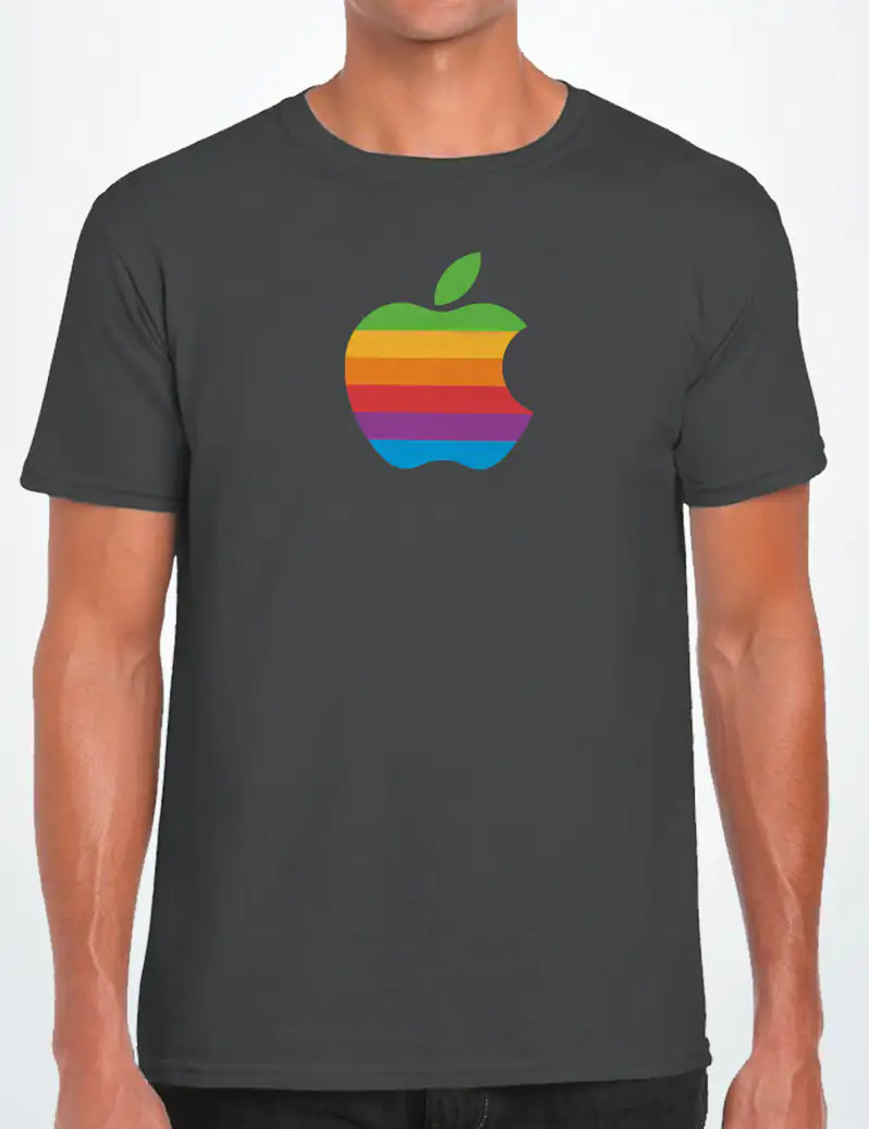 482 APPLE CAMISETA UNISEX PLOMO A