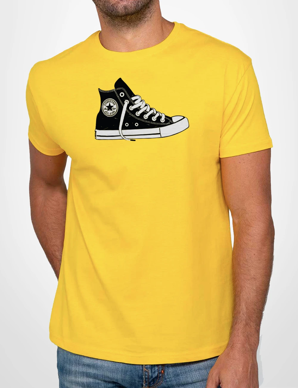 496 ZAPAS CONVERSE CAMISETA UNISEX AMARILLO A