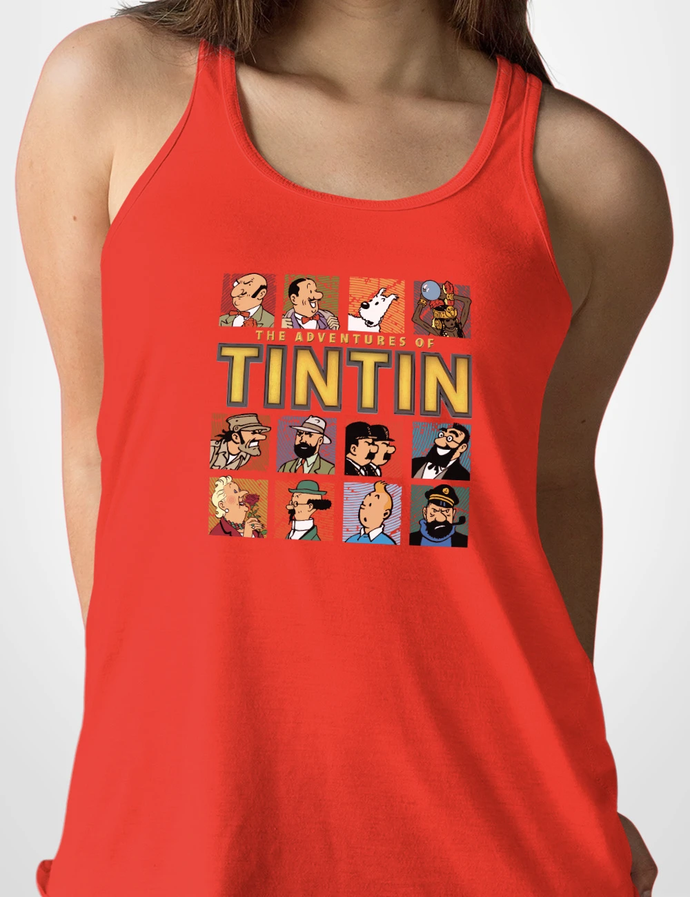 555 TINTIN ALL CAMISETA TIRANTES ROJO A