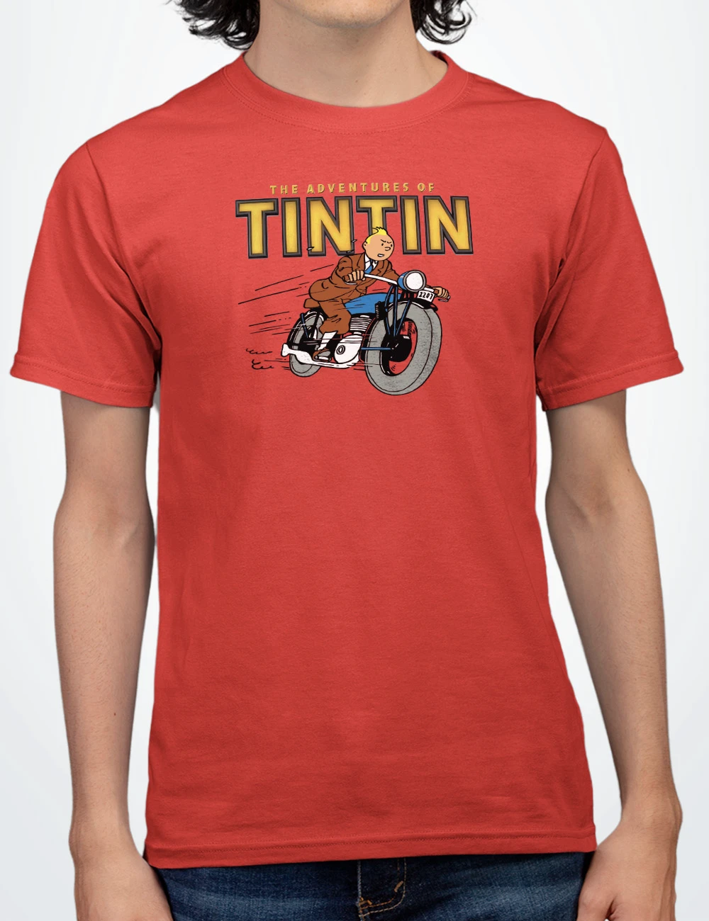 556 TINTIN CAMISETA UNISEX ROJO A