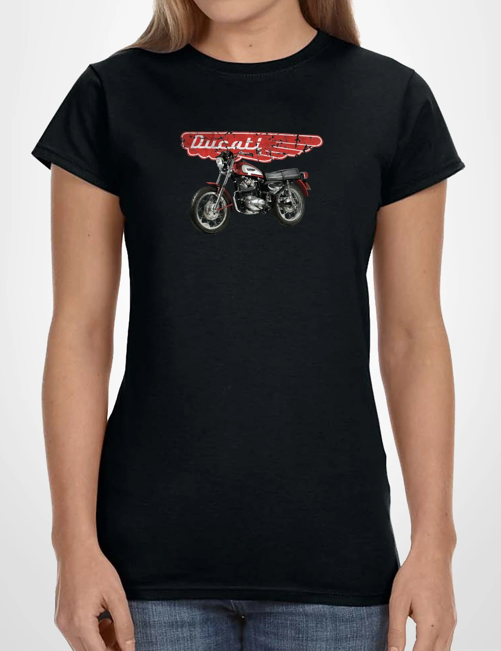 515 DUCATI CAMISETA CHICA NEGRO A