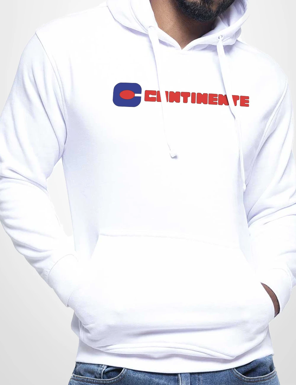 526 CONTINENTE SUDADERA CAPUCHA BLANCO A