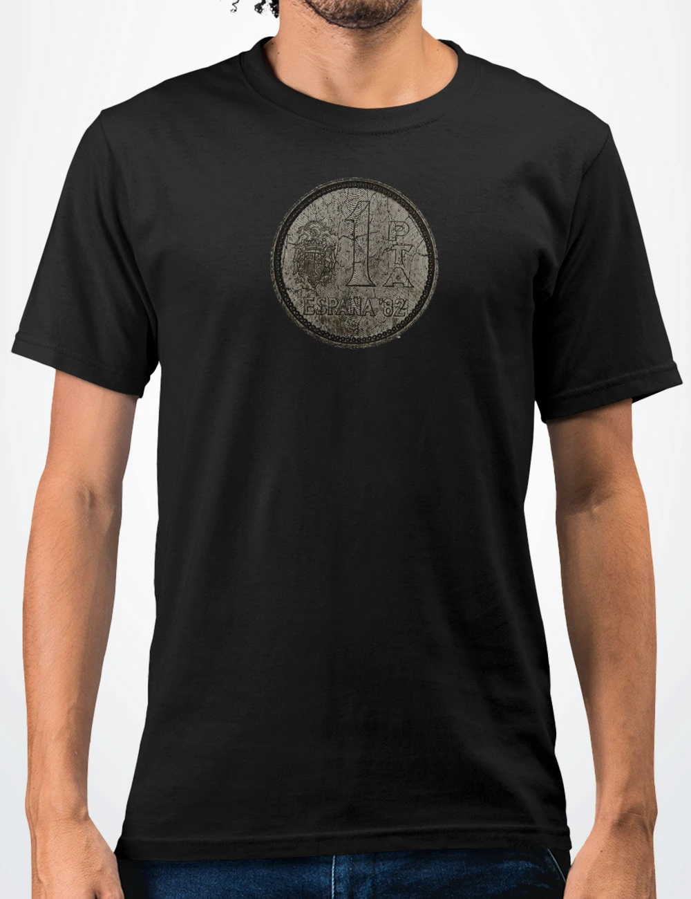 534 PESETA CAMISETA UNISEX NEGRO A
