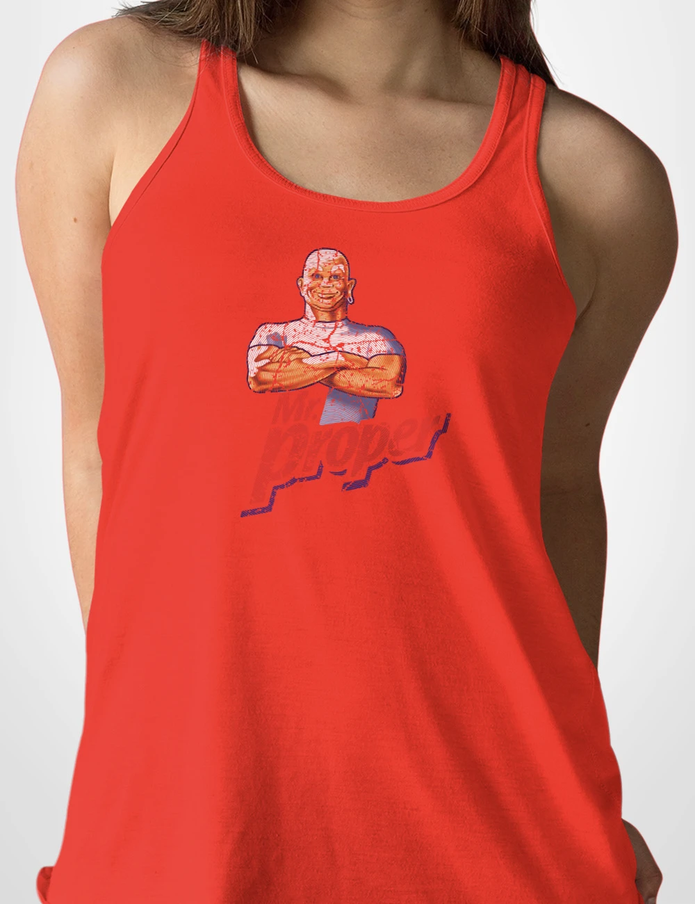 541 MR PROPER CAMISETA TIRANTES ROJO A