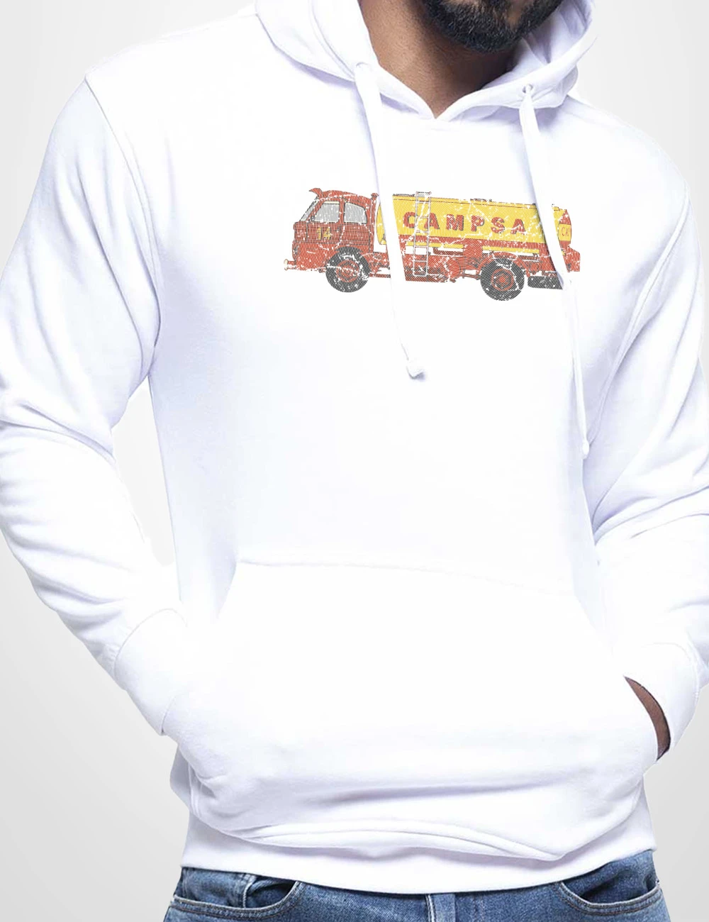 542 CAMPSA SUDADERA CAPUCHA BLANCO A