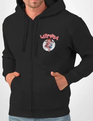 553 PITUSA SUDADERA CREMALLERA NEGRO FRONT A