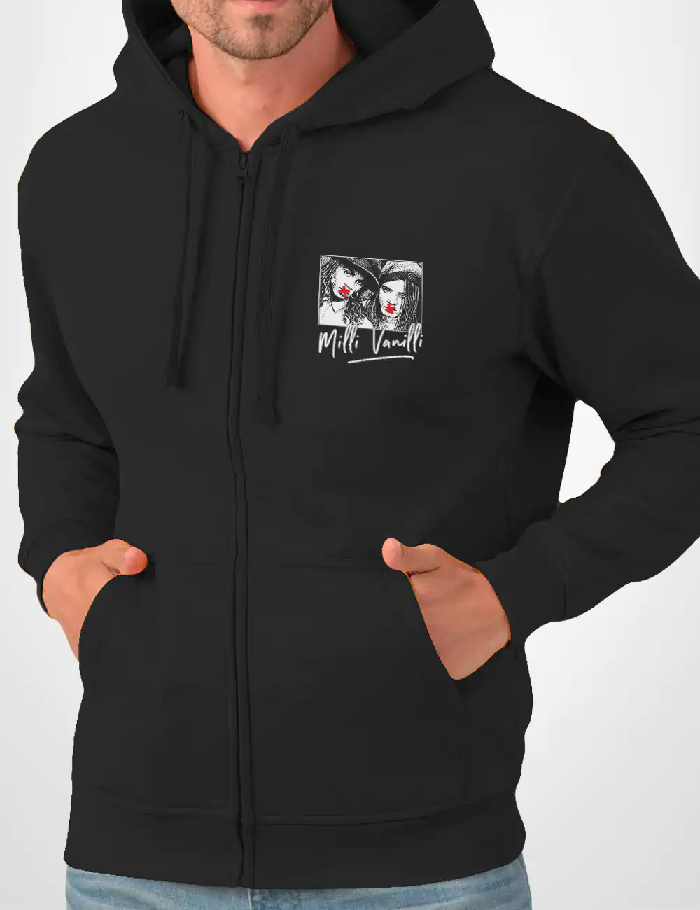 572 MILLI SHUT SUDADERA CREMALLERA NEGRO FRONT A