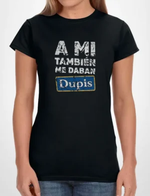 588 DUPIS CAMISETA CHICA NEGRO A