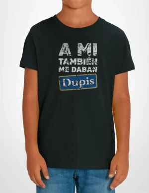 588 DUPIS CAMISETA NINO NEGRO B