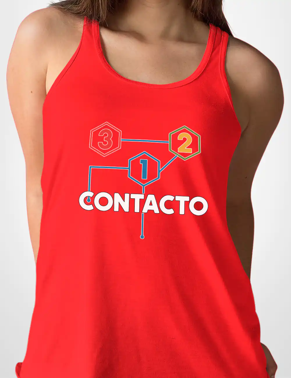 590 CONTACTO CAMISETA TIRANTES ROJO A
