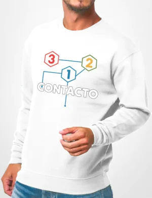 590 CONTACTO SUDADERA BLANCO A