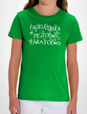 607 ESCUELA CAMISETA NINO VERDE B