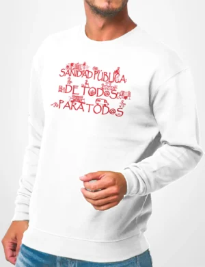 608 SANIDAD SUDADERA BLANCO A