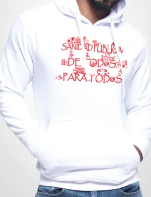 608 SANIDAD SUDADERA CAPUCHA BLANCO A