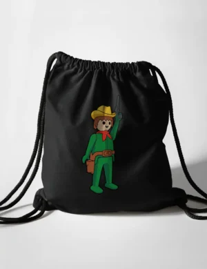 611 PLAYMOBIL COWBOY BOLSA MOCHILA NEGRO A