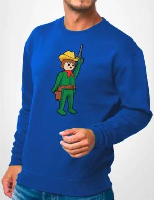 611 PLAYMOBIL COWBOY SUDADERA AZULON A